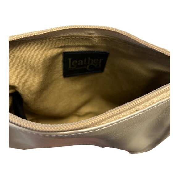 Vintage Liz Claiborne Leather Co. Mini Crossbody Bag – Champagne Leather – LC Go - Picture 7 of 9